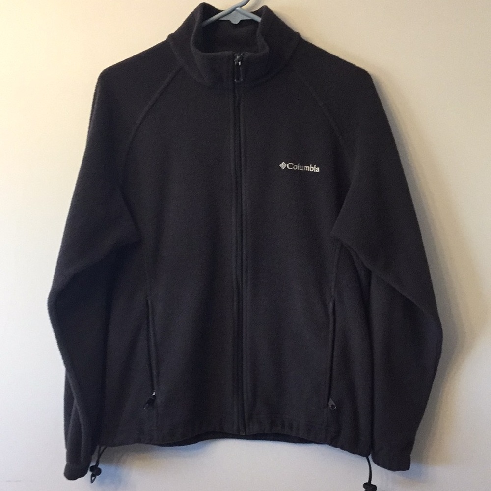 Charcoal gray Columbia fleece jacket, size large